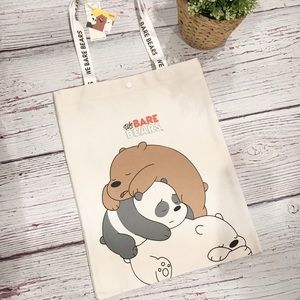 We Bare Bears canvas tote